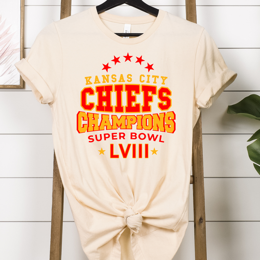 Kansas City Chiefs Champions Superbowl LVIII Full Color DTF Transfer