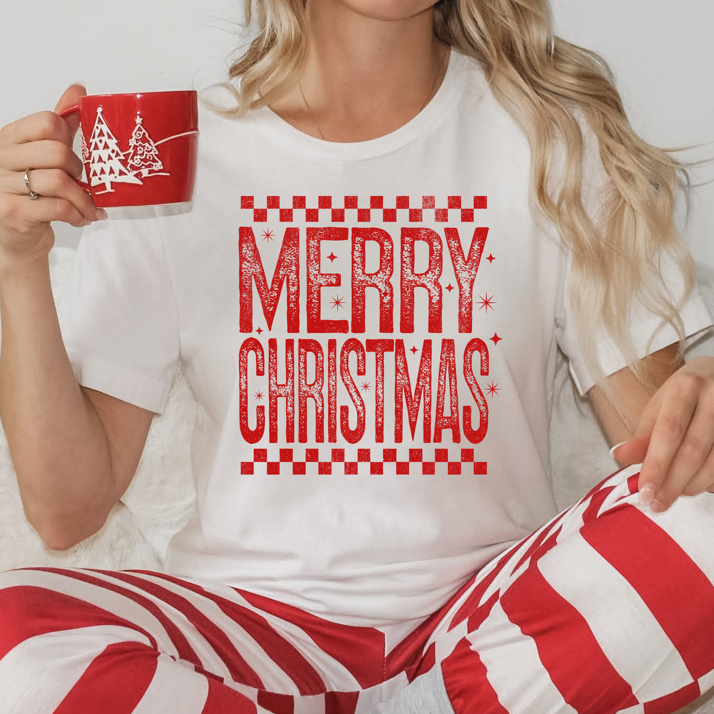 Merry Christmas Full Color DTF Transfer