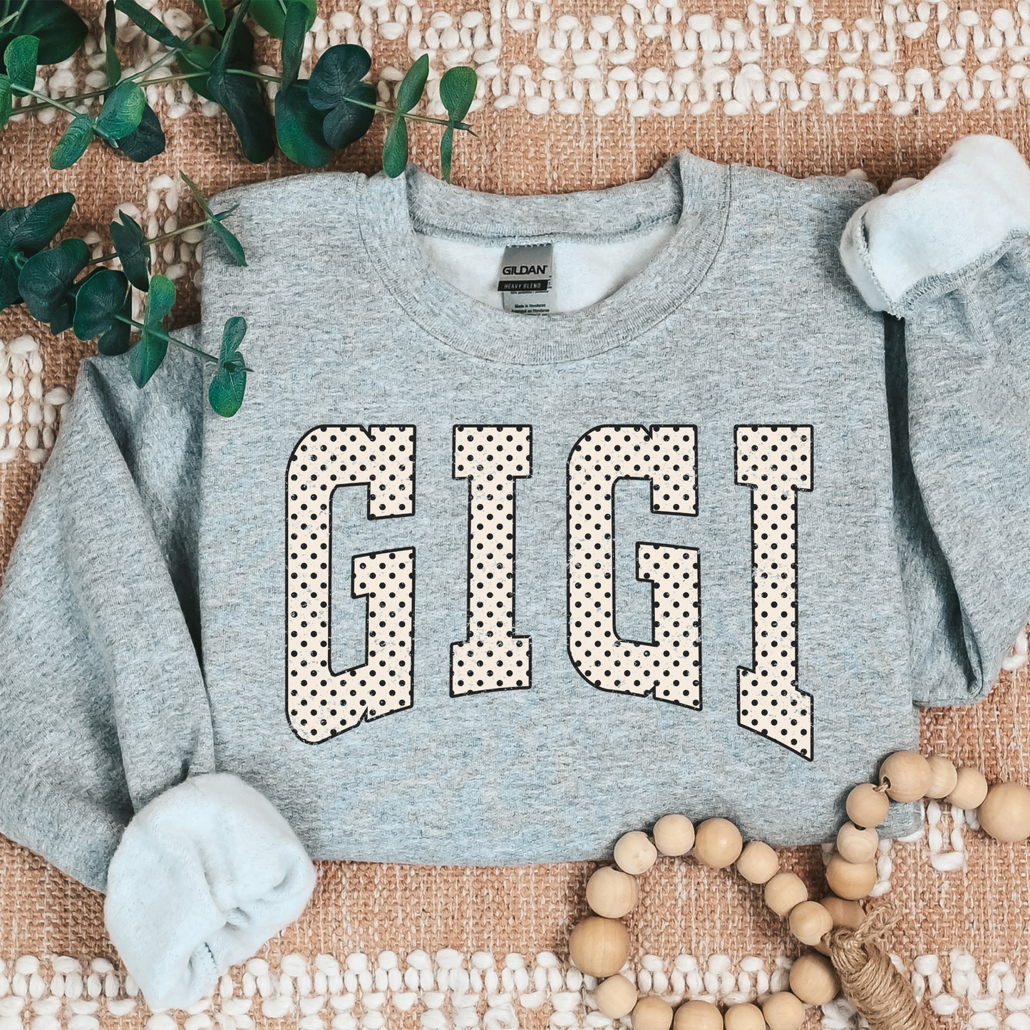 Polka Dot Gigi (Varsity) Full Color DTF Transfer