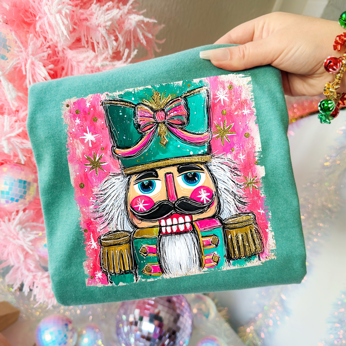Colorful Nutcracker Full Color DTF Transfer