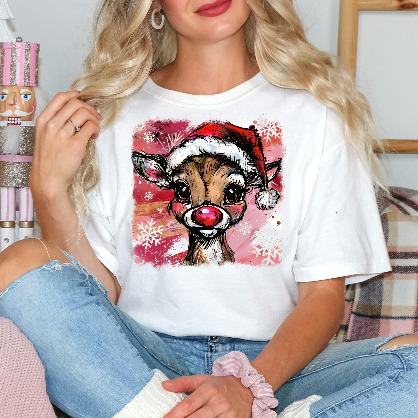 Reindeer (Sketch) Full Color DTF Transfer