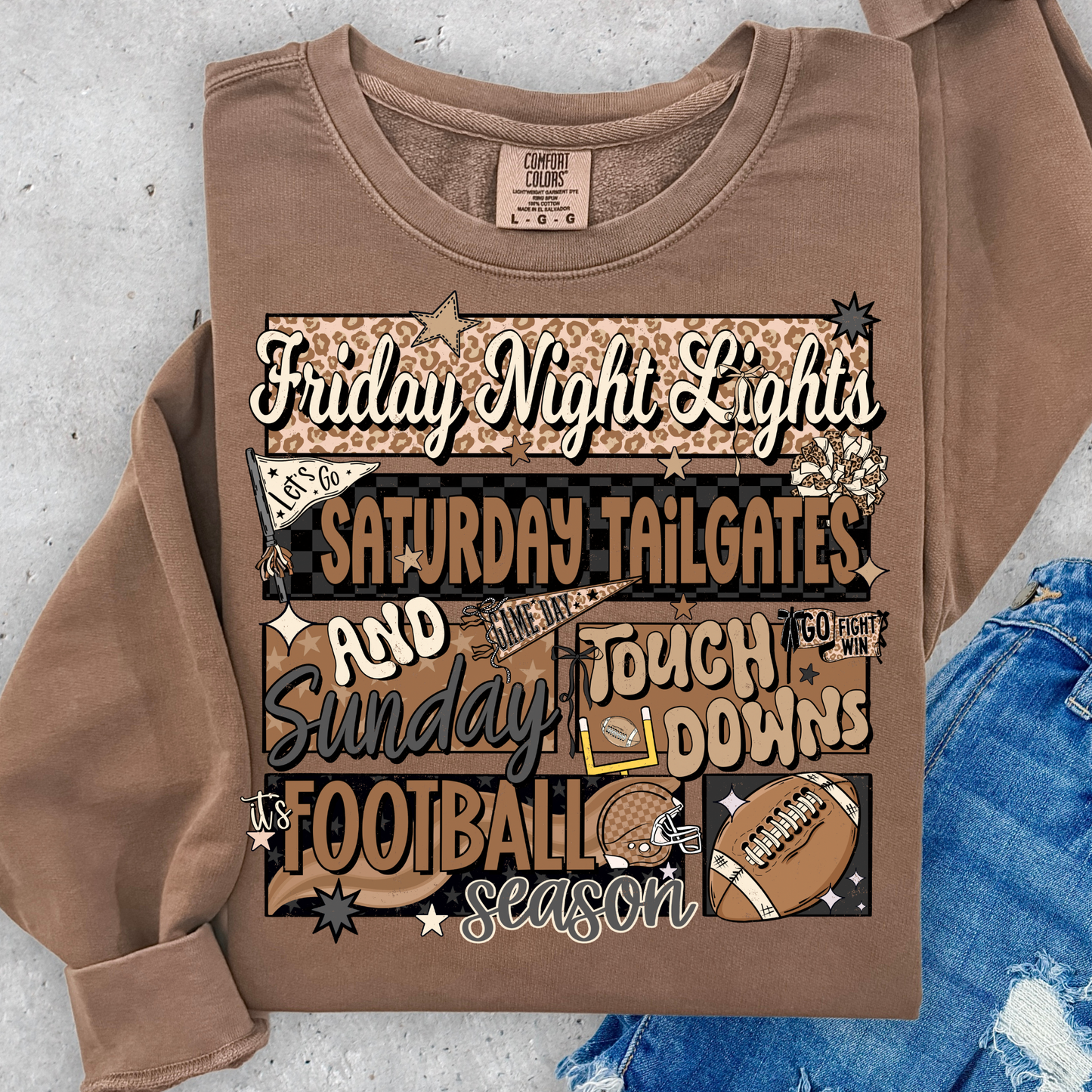 Friday Night Lights (Football Season) Full Color DTF Transfer