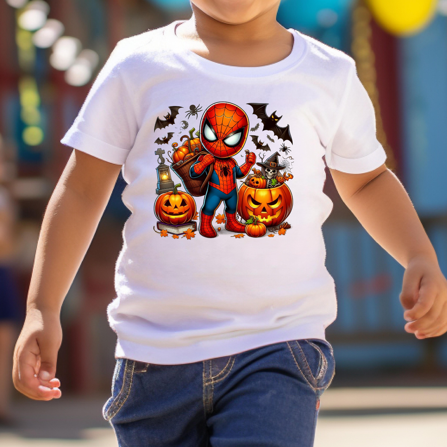 Halloween Spider Man Full Color DTF Transfer