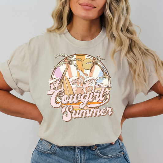 Cowgirl Summer Full Color DTF Transfer