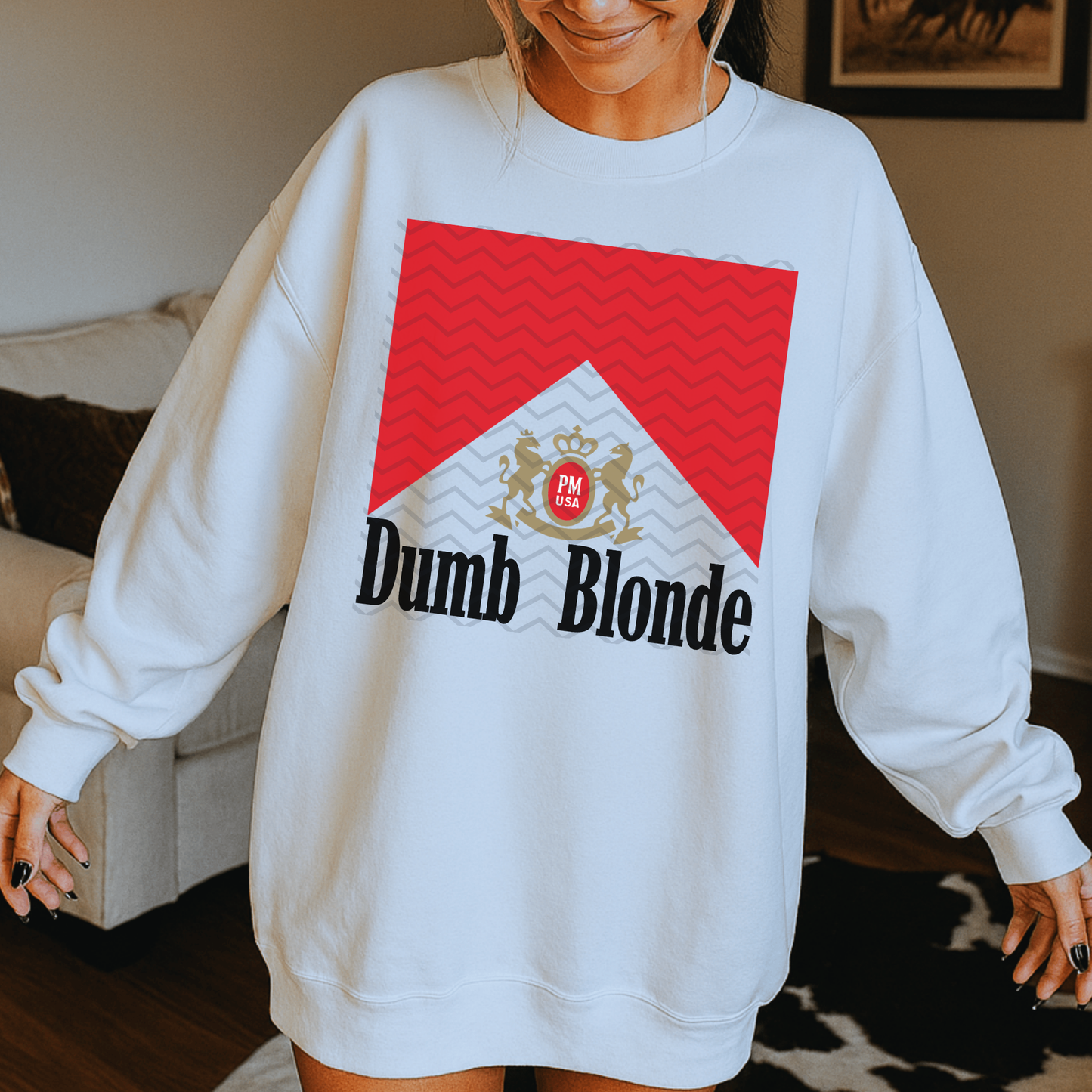 Dumb Blonde Full Color DTF Transfer