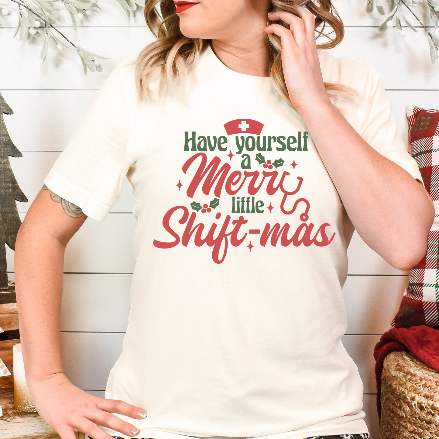 Have Yourself A Merry Little Shift-Mas Full Color DTF Transfer