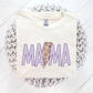 Mama w/Floral Lightening Bolt (Mini Option) Full Color DTF Transfer