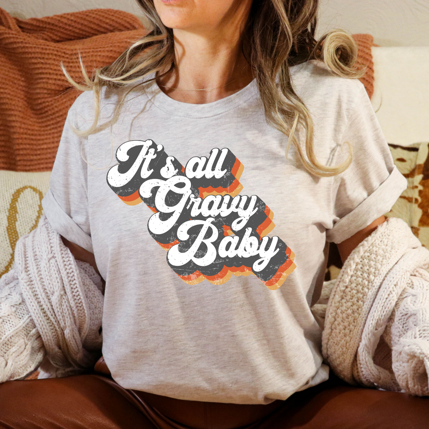 Its Gravy Baby (Retro Text) Full Color DTF Transfer