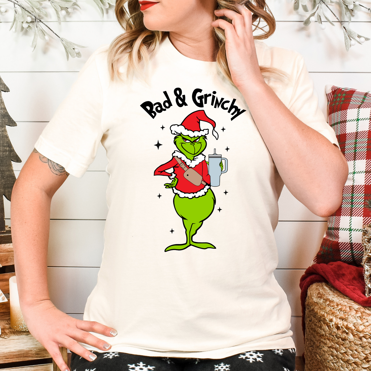 Bad & Grinchy Full Color DTF Transfer