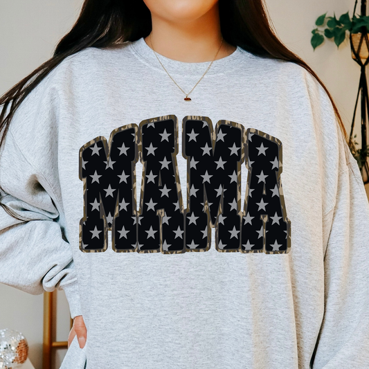Mama Star/Camo Full Color DTF Transfer
