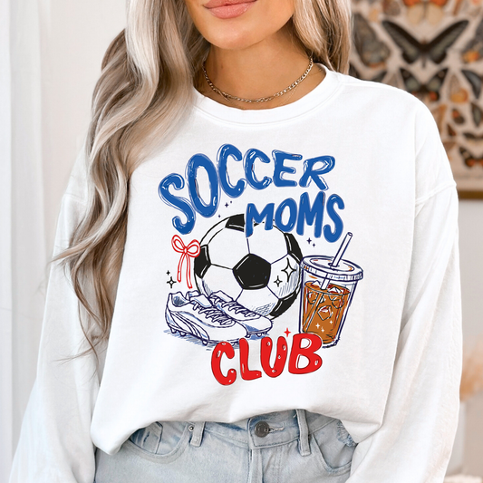 Soccer Moms Club Full Color DTF Transfer