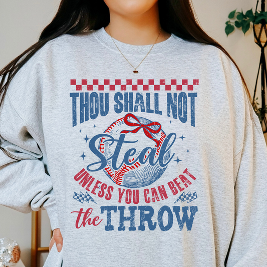 Thou Shall Not Steal Unless... Full Color DTF Transfer