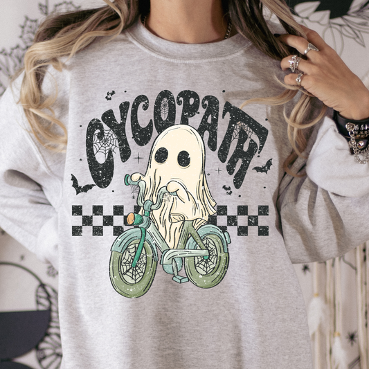 Cycopath (Ghost on Bike) Full Color DTF Transfer