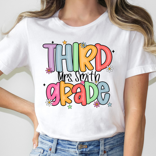 Personalized Colorful Grade (MULTI GRADE OPTIONS) Full Color DTF Transfer