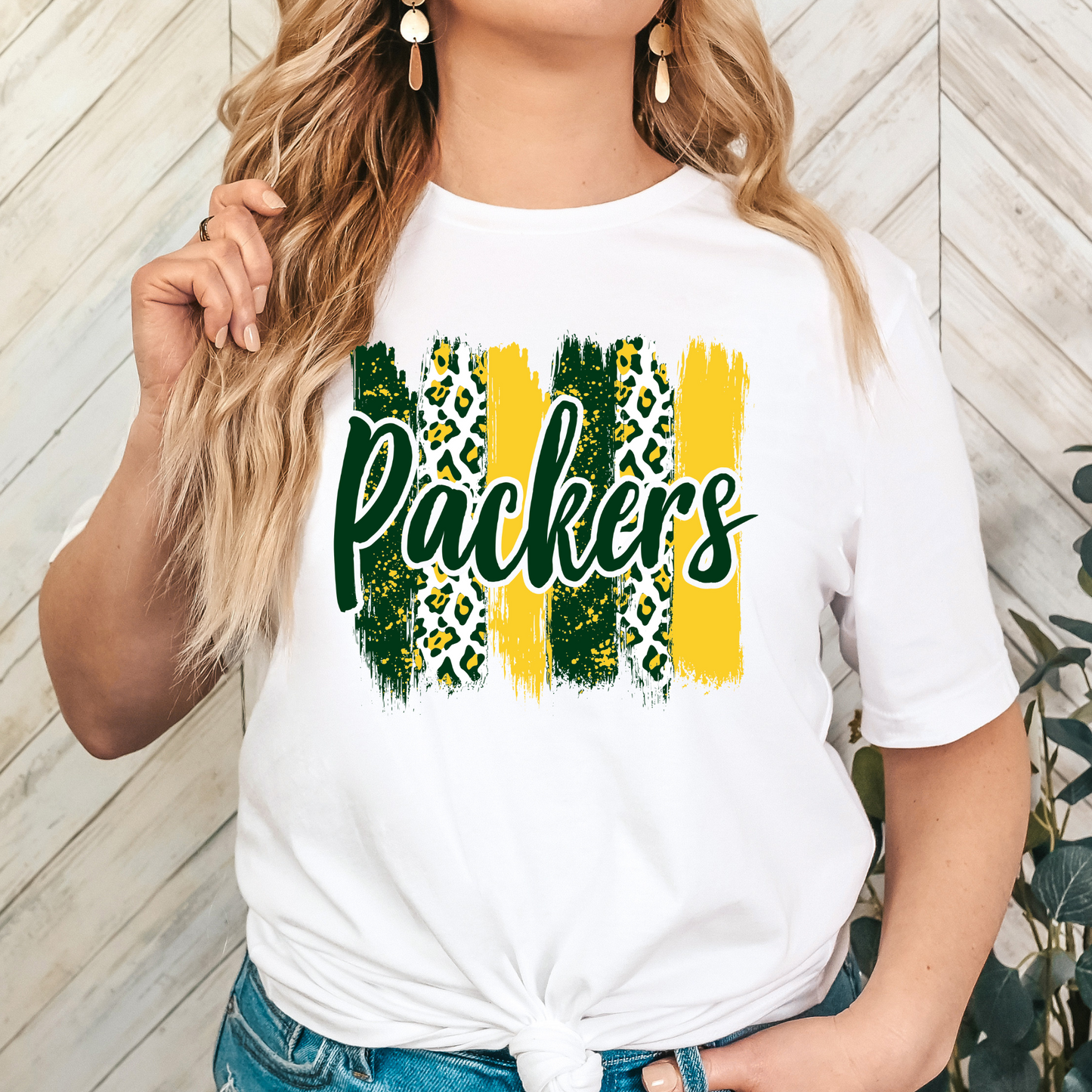 Packers Brush Stroke Full Color DTF Transfers