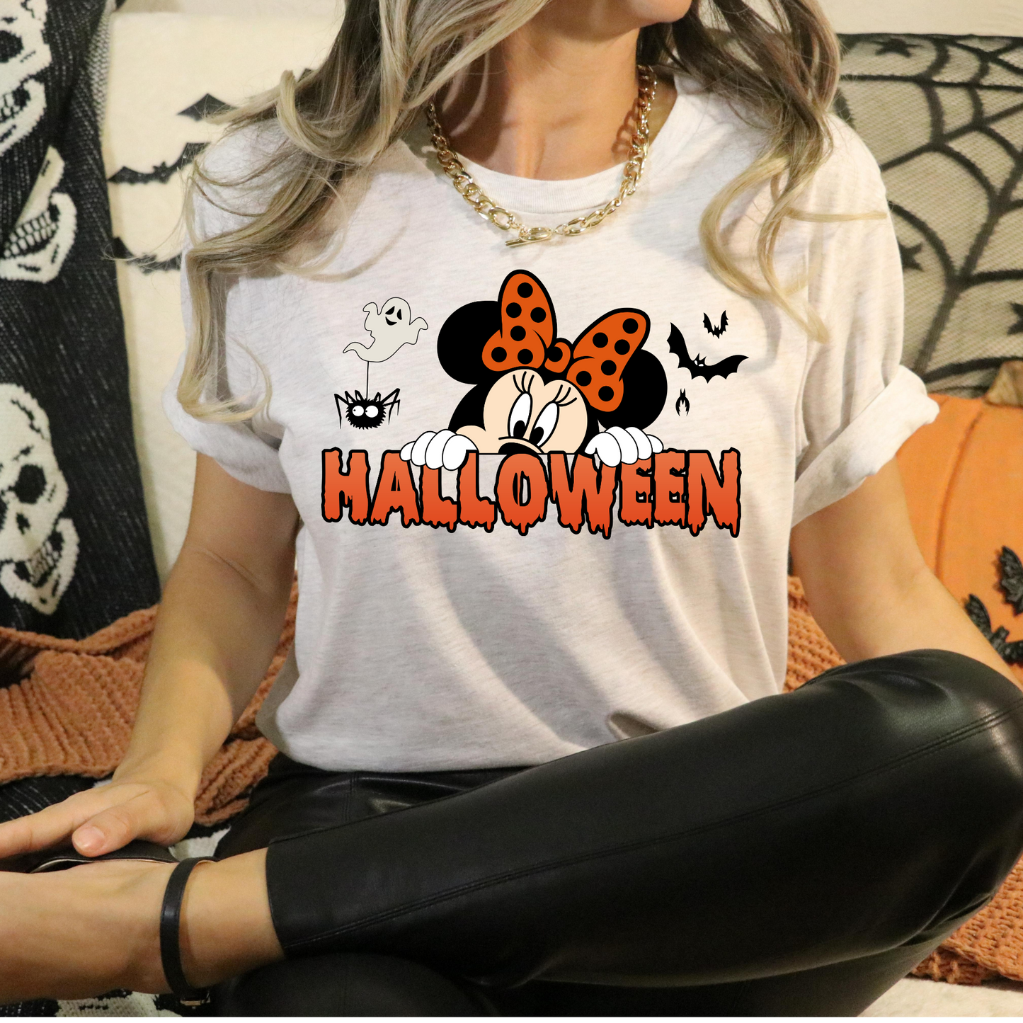 Girl Mouse Halloween Full Color DTF Transfer