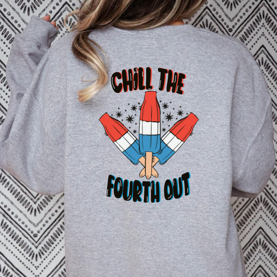 Chill The Fourth Out (Bomb Pop) Full Color DTF Transfer