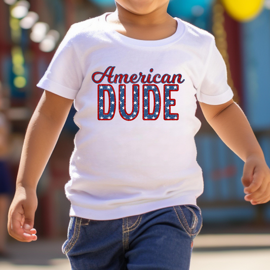 American Dude Full Color DTF Transfer