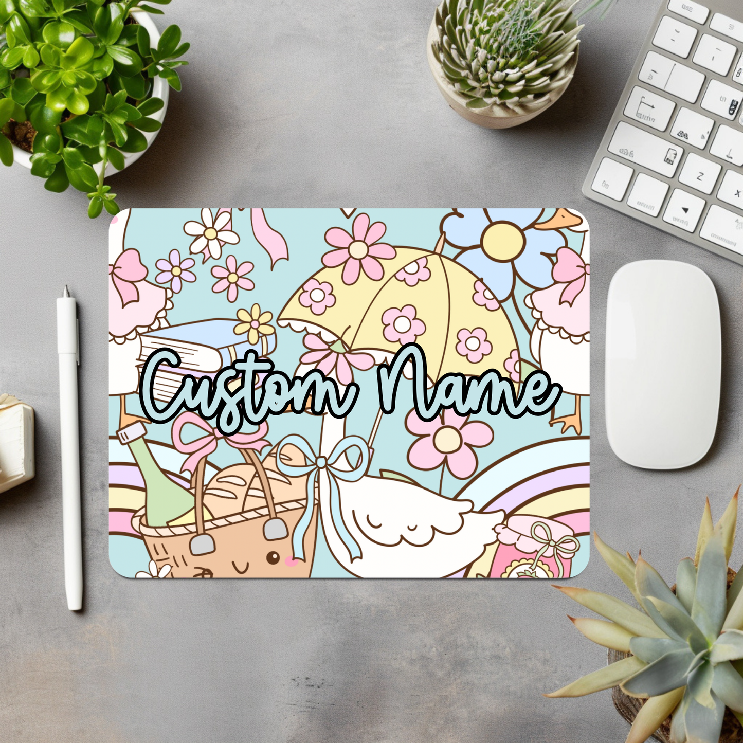 Goose Collage Personalized Mouse Pad