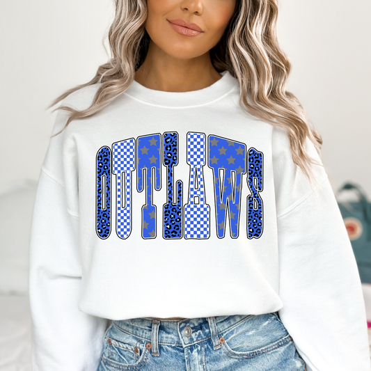 Outlaws (Blue) Full Color DTF Transfer