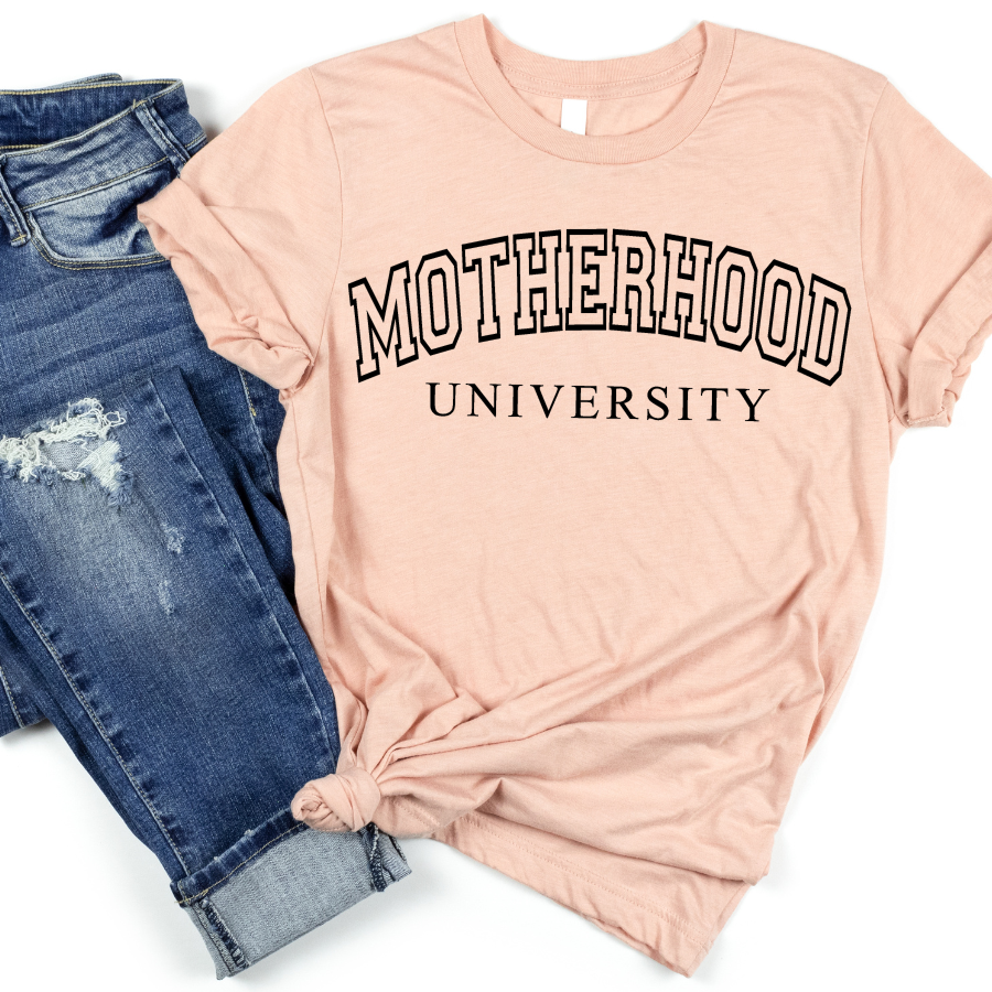 Motherhood University (Text) Full Color DTF Transfer