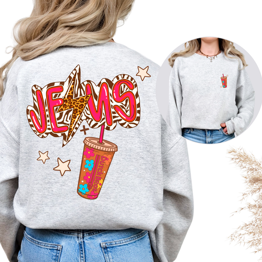 Jesus Dutch Bros Full Color DTF Transfer