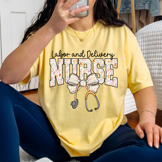 Labor and Delivery Nurse Full Color DTF Transfer