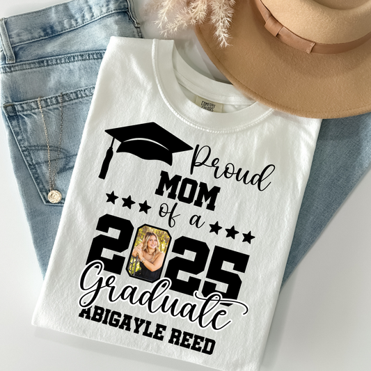 Proud (FAMILY NAME) of A 2025 Graduate Personalized Personal Picture Full Color DTF Transfer