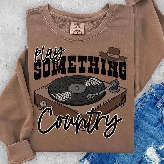 Play Something Country Full Color DTF Transfer