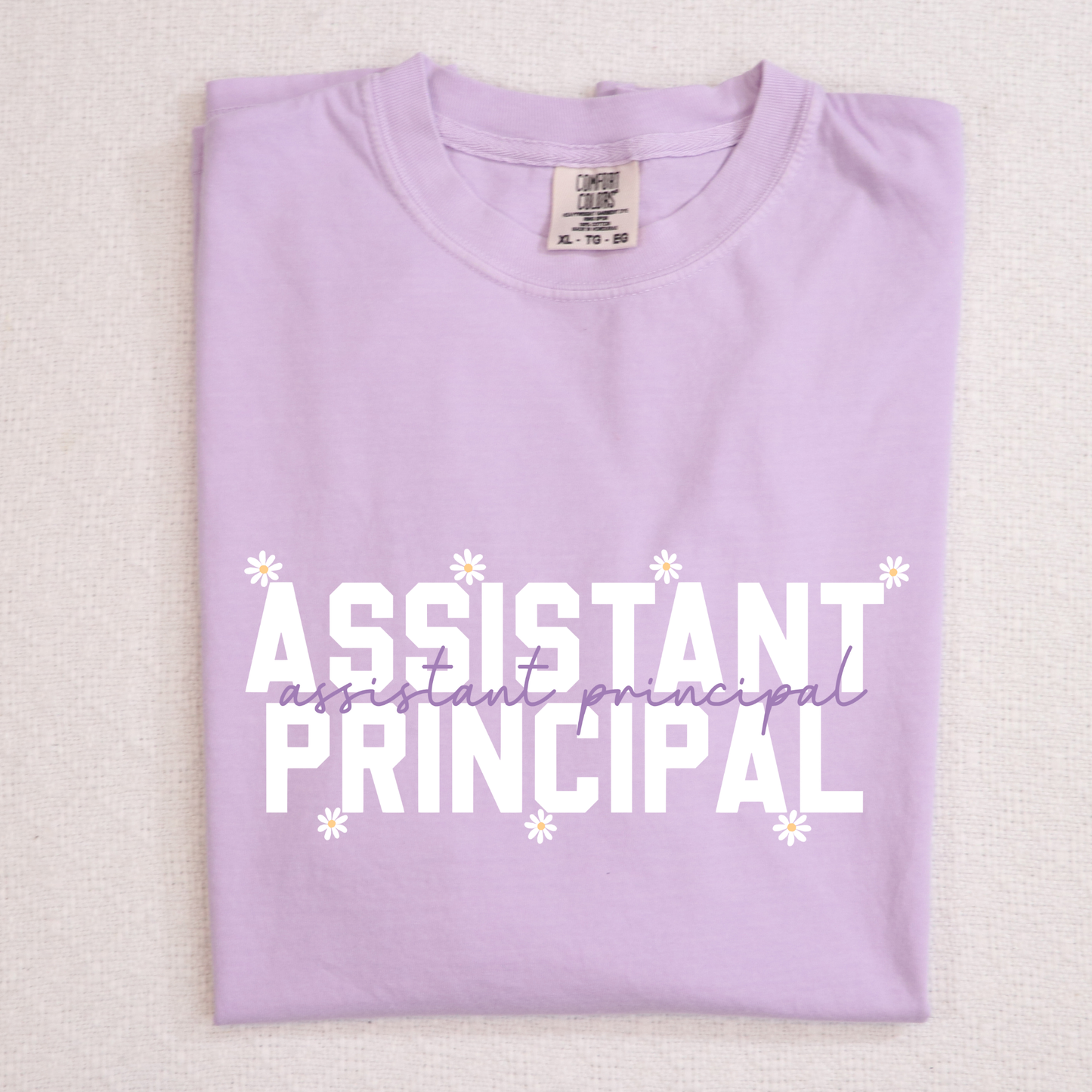 Assistant Principal (Purple w/Flowers) Full Color DTF Transfer