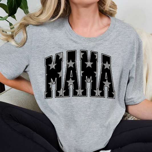 Mama (Checkered Star) Full Color DTF Transfer