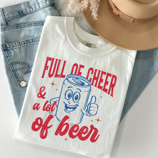Full Of Cheer and Alot of Beer Full Color DTF Transfer