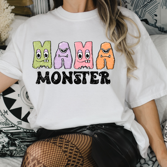 Mama Monster Faces Full Color DTF Transfer