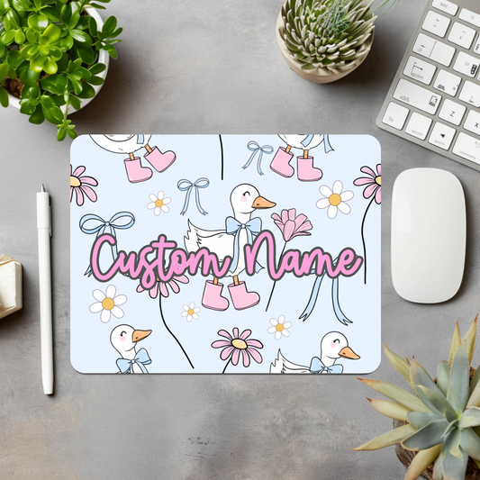 Goose w/Rain Boots Personalized Mouse Pad