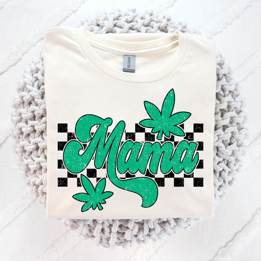 Mama (Checkered) 420 Weed Full Color DTF Transfer