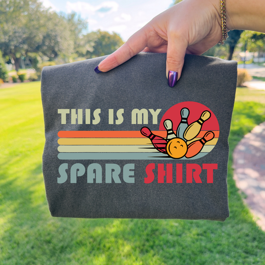 This Is My Spare Shirt (Bowling) Full Color DTF Transfer