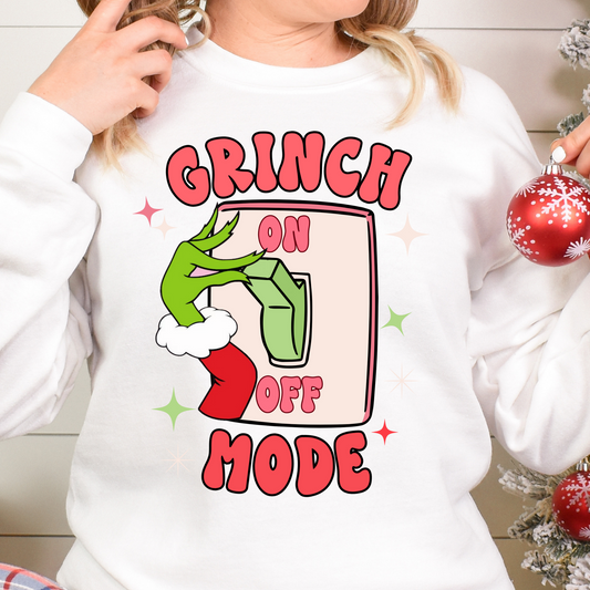 Grinch Mode Switch (Pink) Full Color DTF Transfer