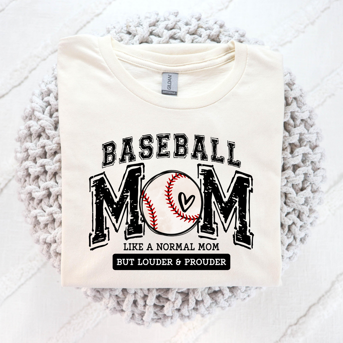 Baseball Mom Like A Normal Mom But Louder and Prouder Full Color DTF Transfer