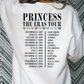 Princess Eras Tour Full Color DTF Transfer