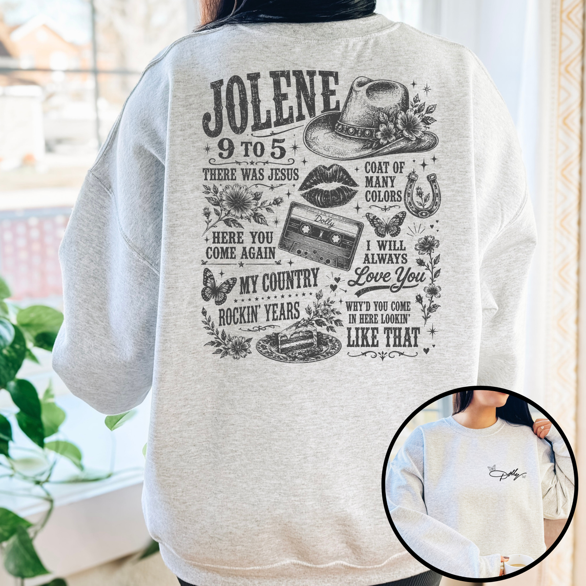 Dolly - Jolene Collage Full Color DTF Transfer
