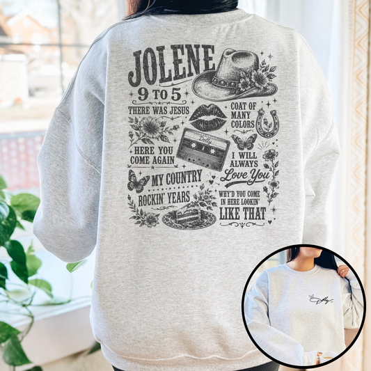 Dolly - Jolene Collage Full Color DTF Transfer