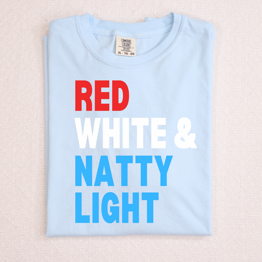 Red White and Natty  Full Color DTF Transfer