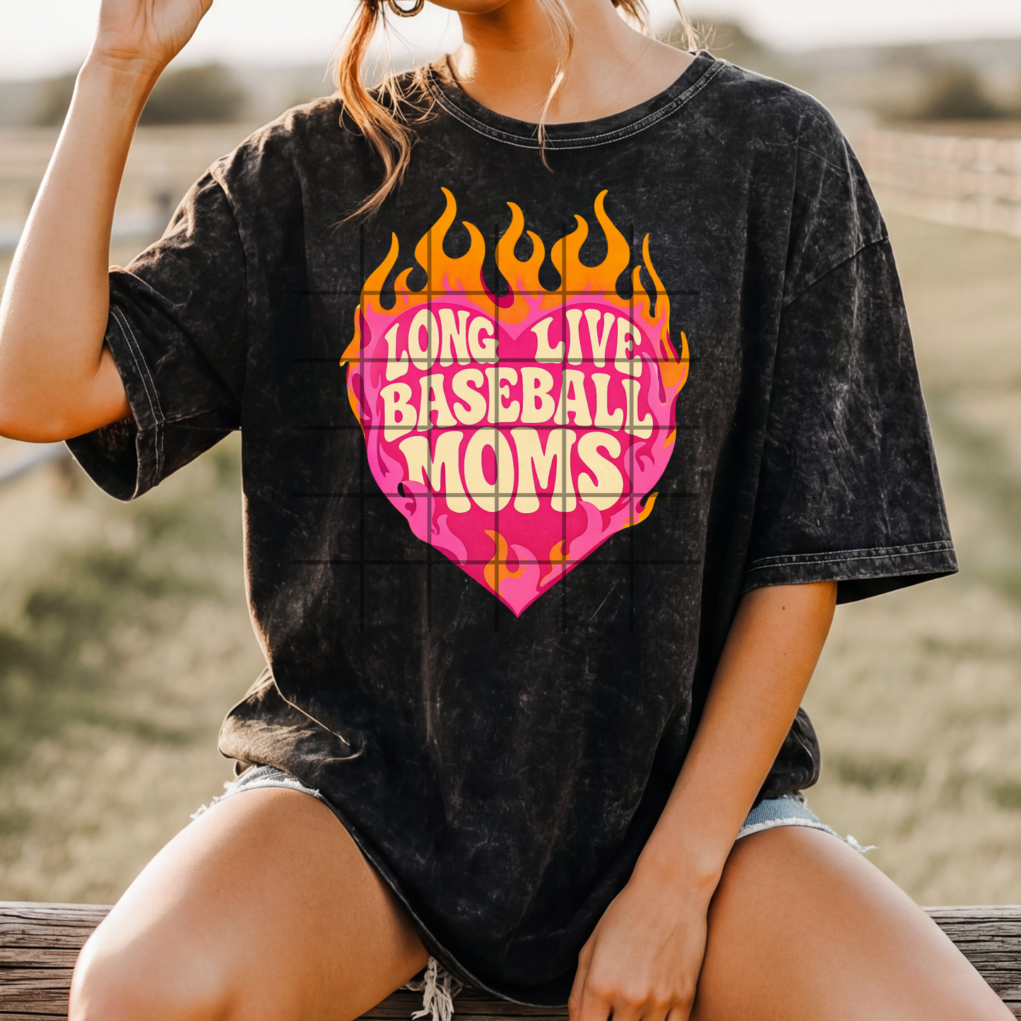 Long Live Baseball Moms Full Color DTF Transfer