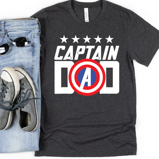 Captain Dad Full Color DTF Transfer