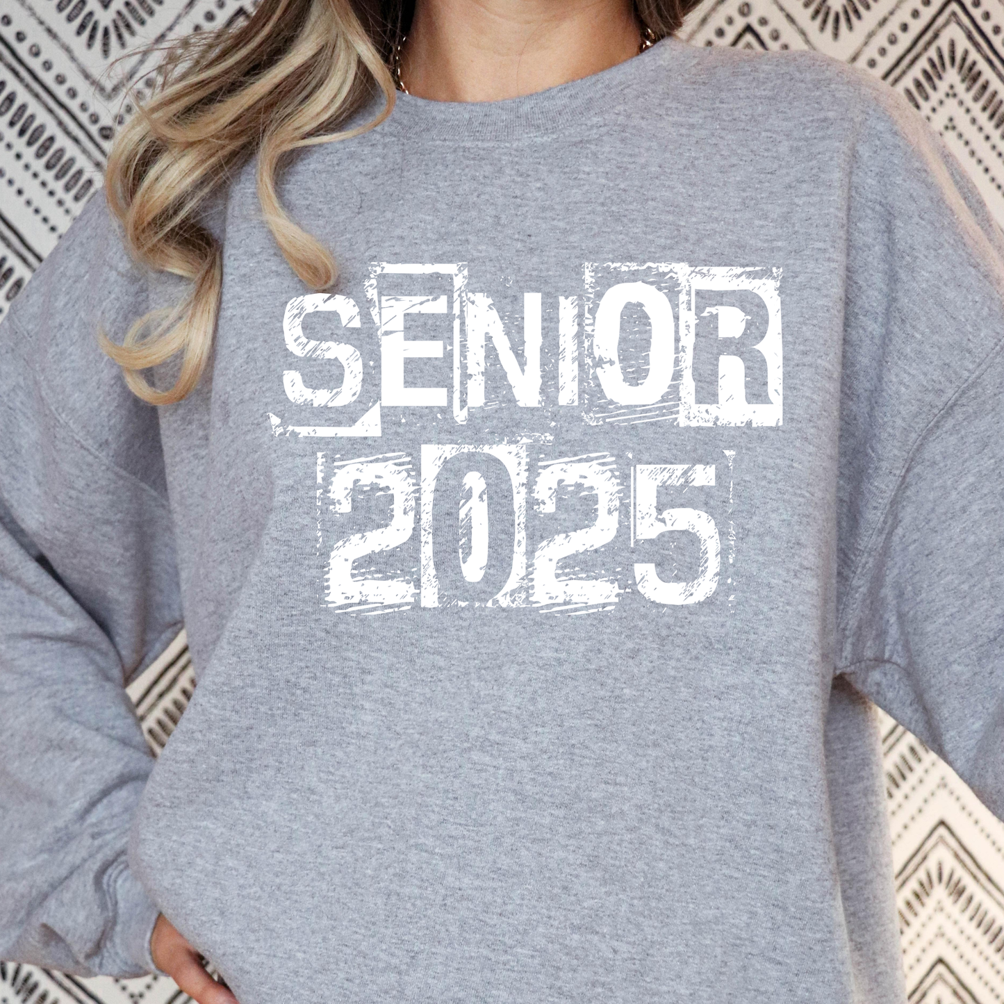 Distressed Senior 2025 Full Color DTF Transfer