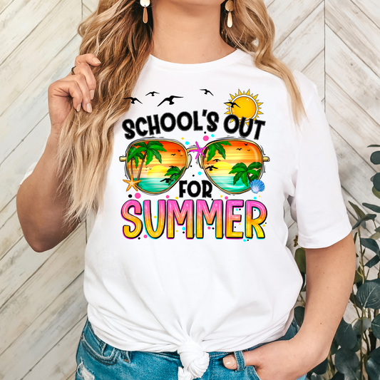 Schools Out For Summer Full Color DTF Transfer