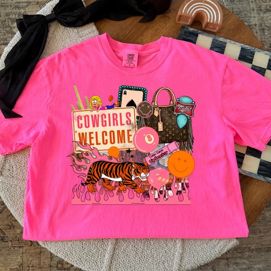Cowboys Welcome Collage Full Color DTF Transfer
