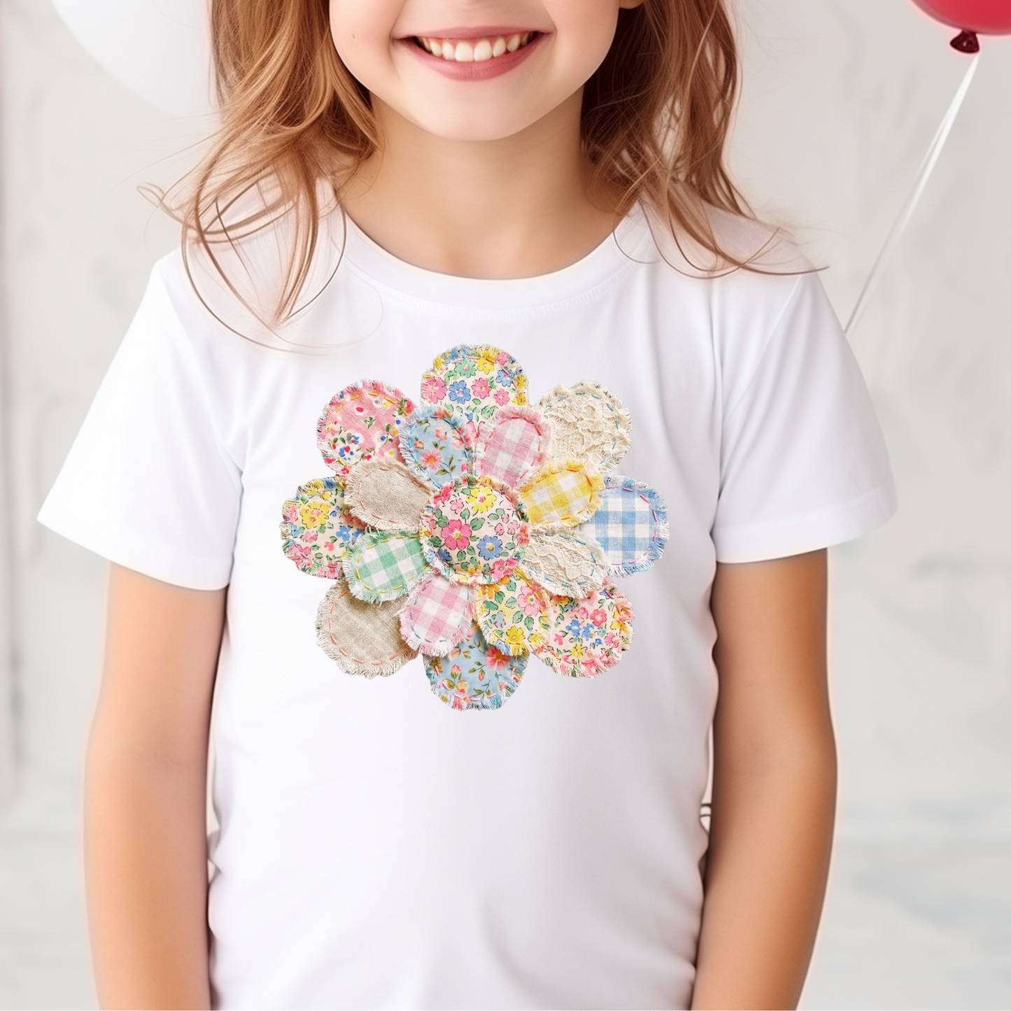 Flower (Quilted) Full Color DTF Transfer