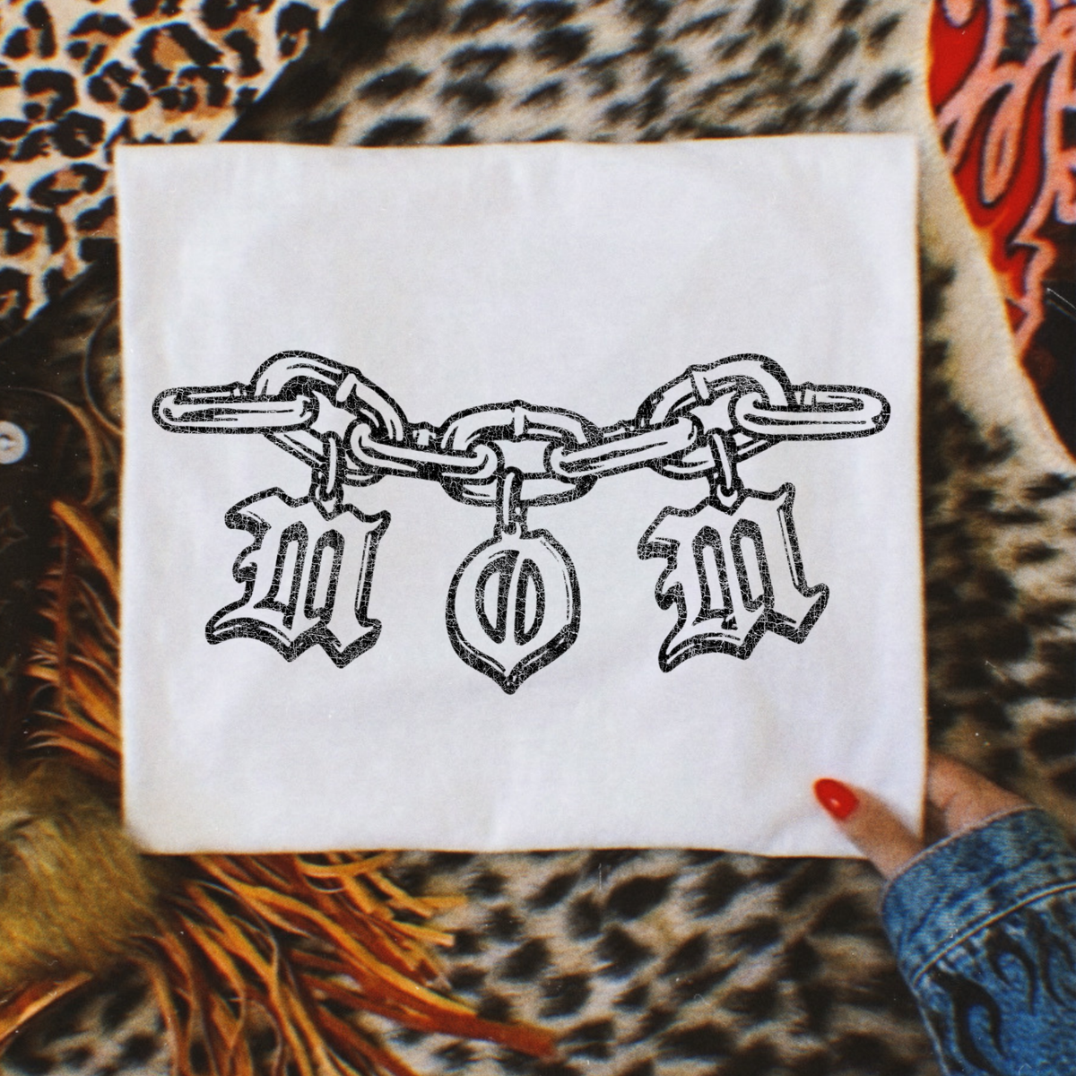 Mom Chain Full Color DTF Transfer