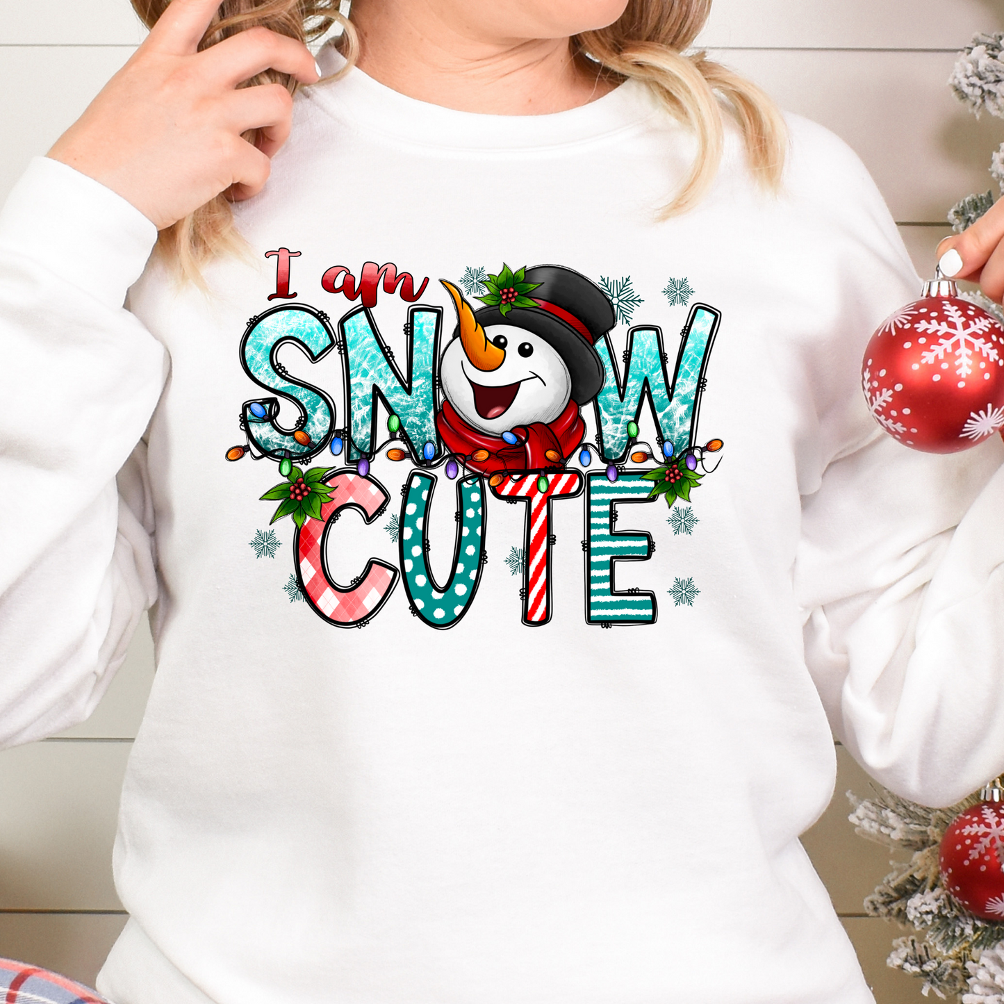 I Am Snow Cute Full Color DTF Transfers